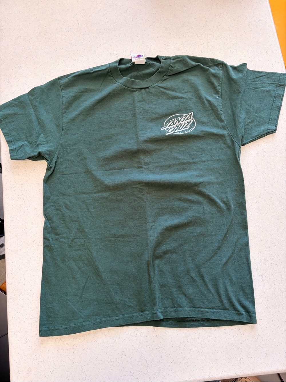 Santa Cruz Skateboards Men's Green Logo T-Shirt